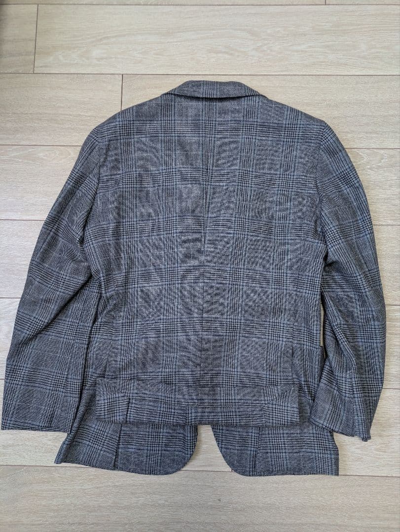 麻布テーラー　R&BLUES グレー チェック柄 ジャケット