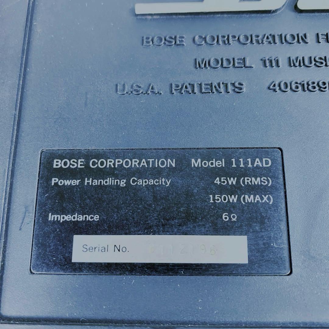 【動作確認済】BOSE 111AD スピーカー ペア シリアル連番