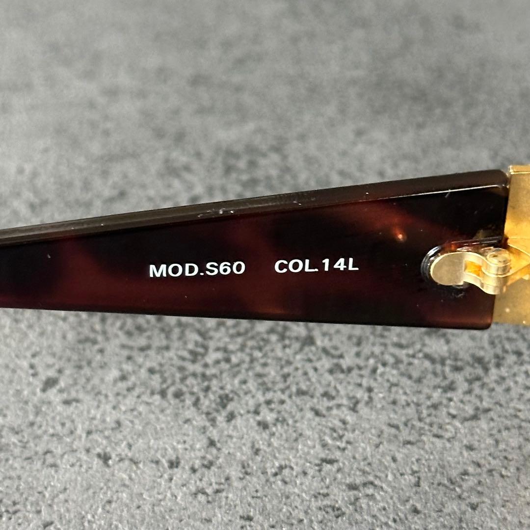 VERSACE メデューサ 鼈甲 金縁 フルリム オーバル サングラス②