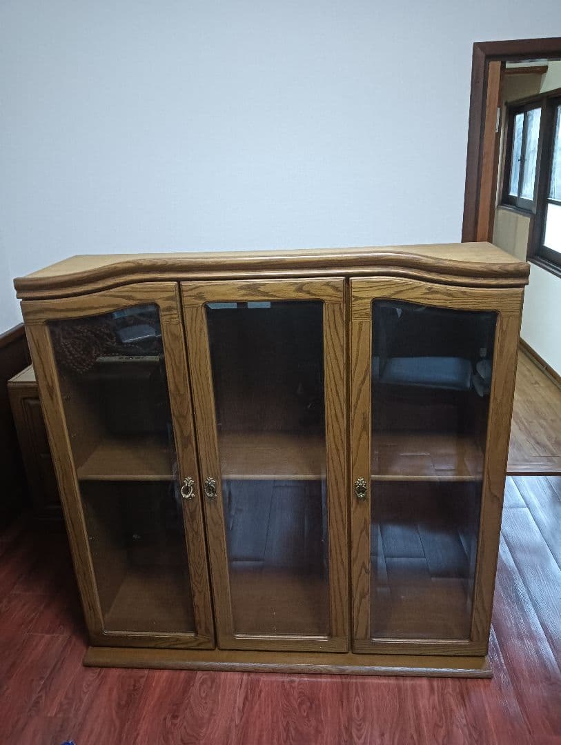 本棚　食器棚　木製 アンティーク　高さ190横120奥行き44