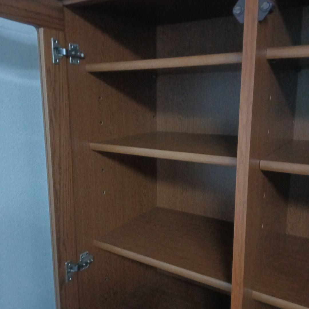 本棚　食器棚　木製 アンティーク　高さ190横120奥行き44