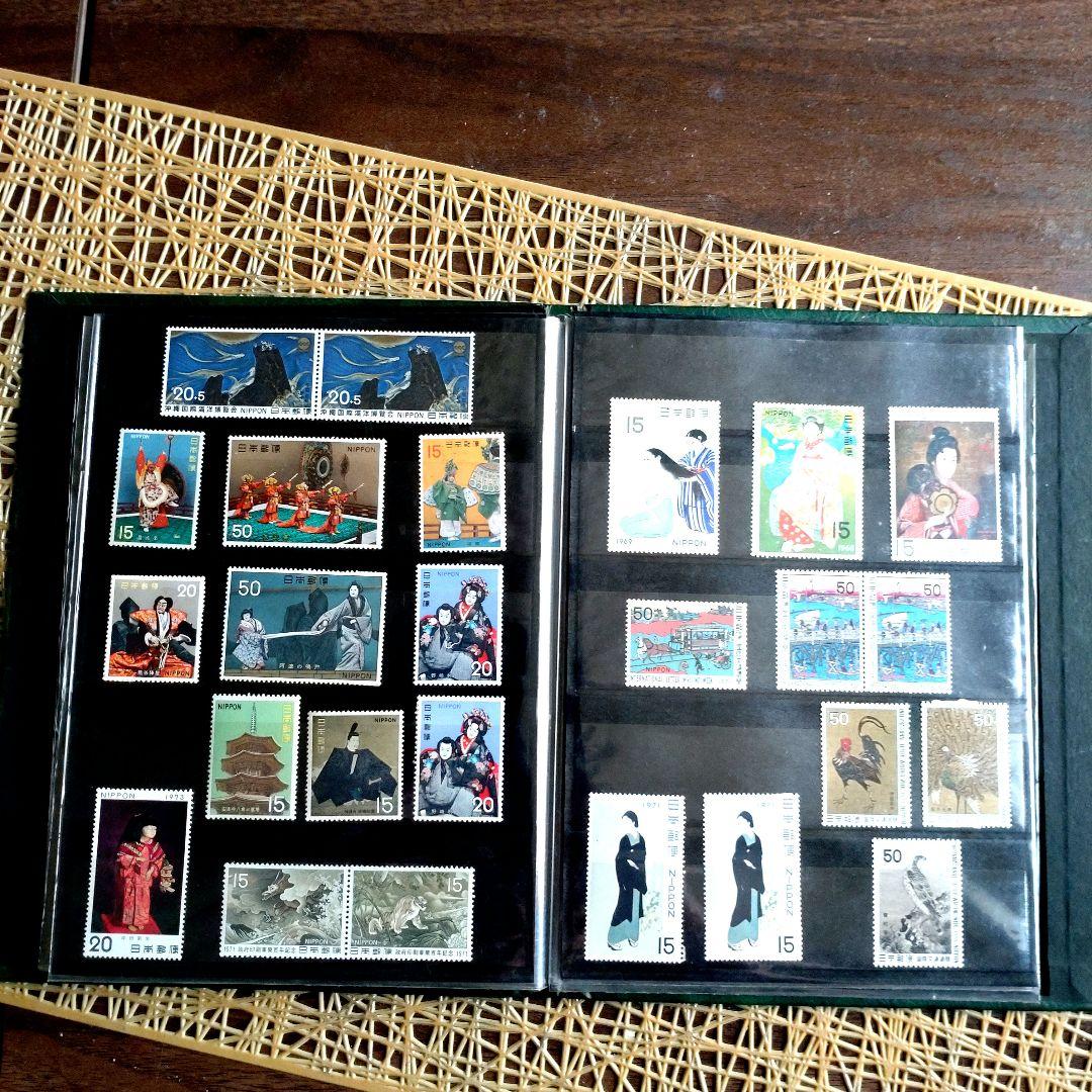 スタンプアルバム 緑色