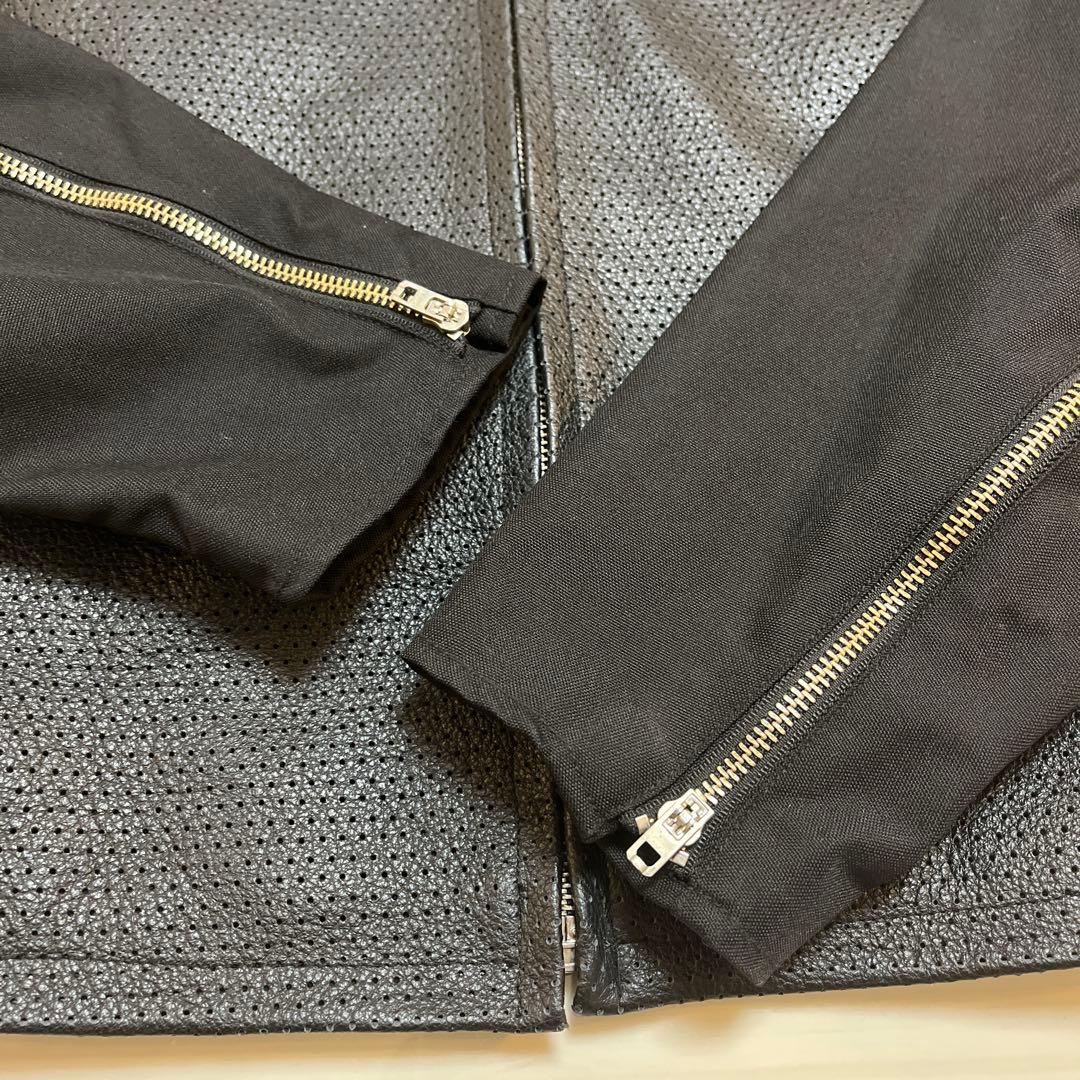 Indian バイクジャケット レディース　パンチングレザー　美品❗️