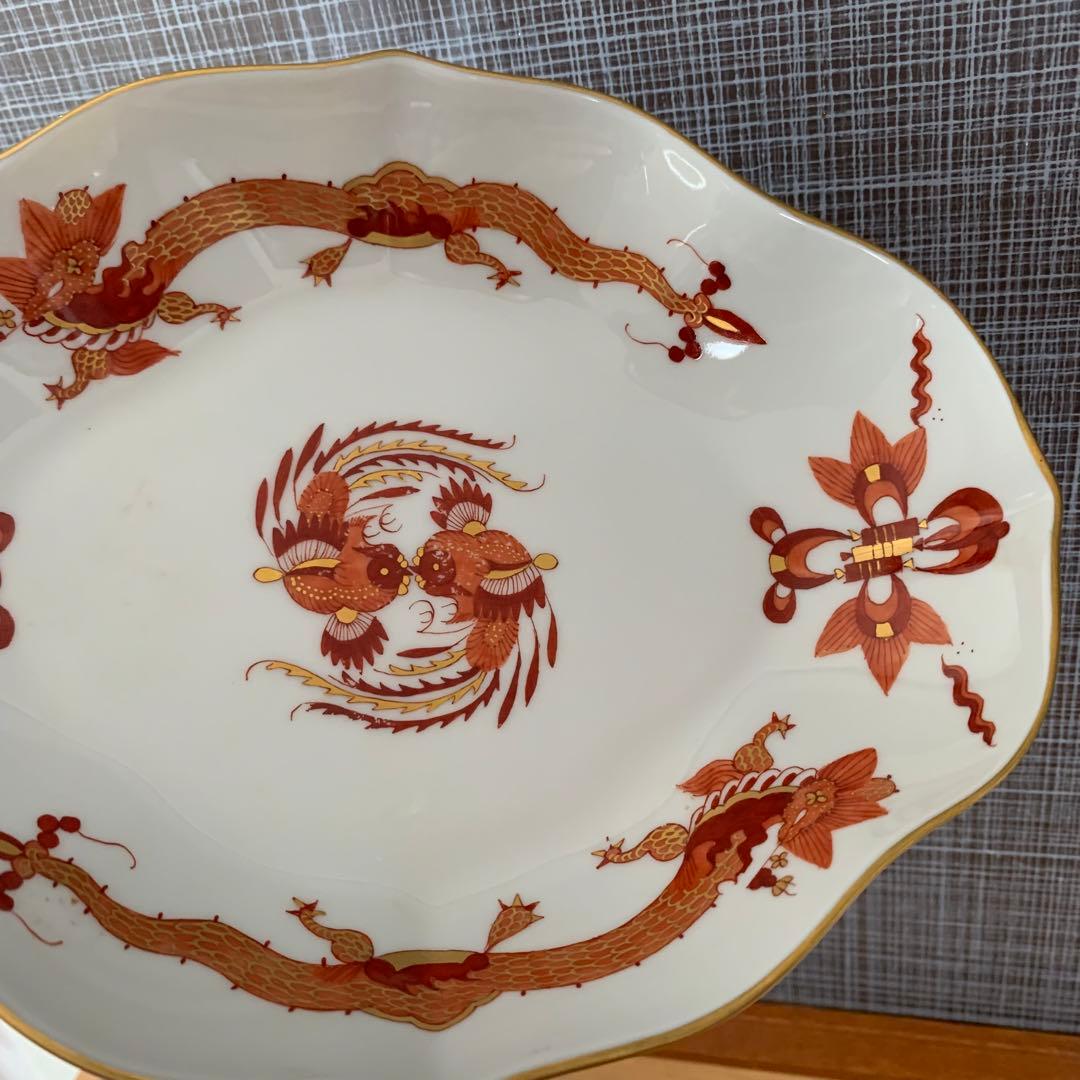 マイセン　レッドドラゴン　二枚セット