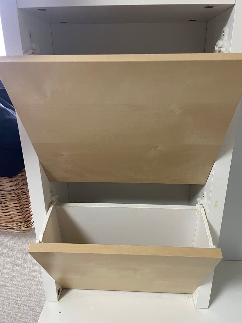 値下げ　IKEA ミッケ　コーナーデスク　ホワイト