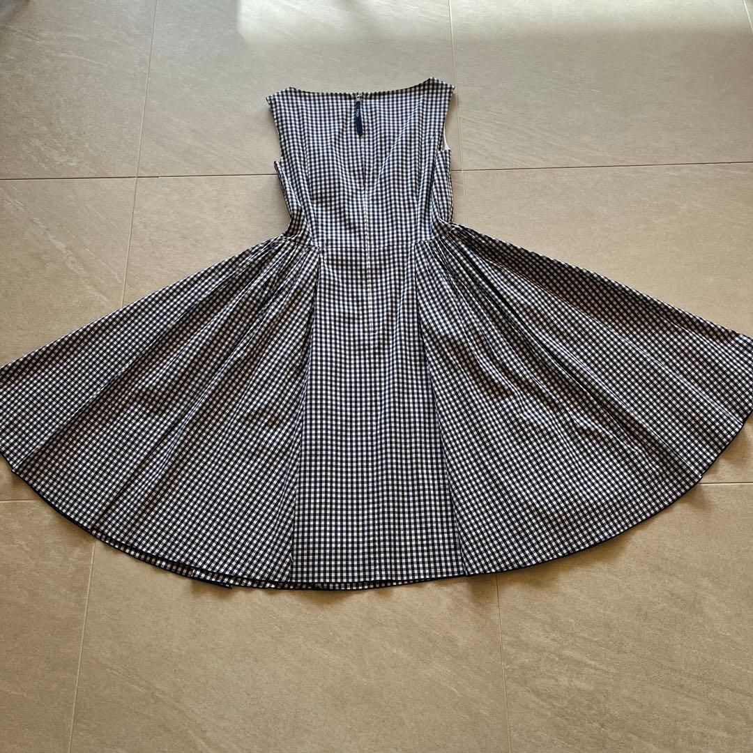 フォクシー　チェック柄ワンピース