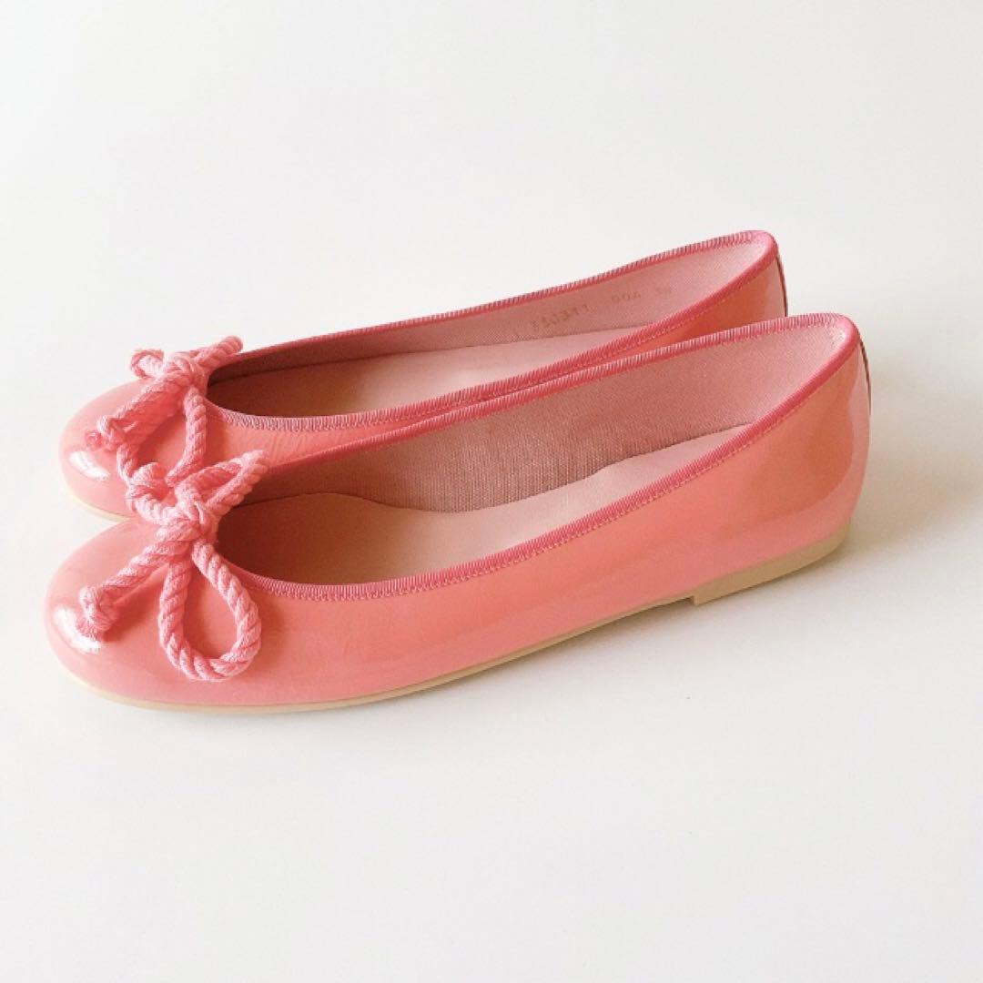 【未使用】38/24cmプリティバレリーナ バレエシューズフラットシューズピンク