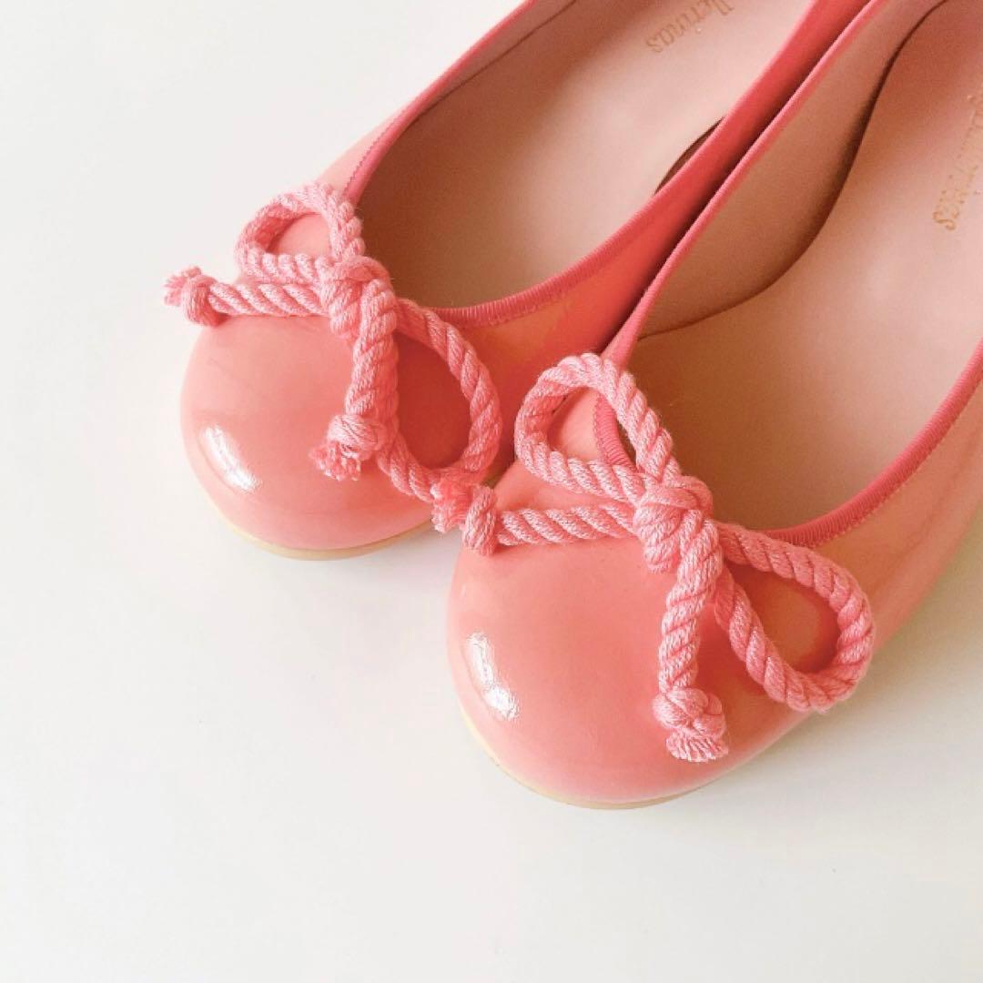 【未使用】38/24cmプリティバレリーナ バレエシューズフラットシューズピンク