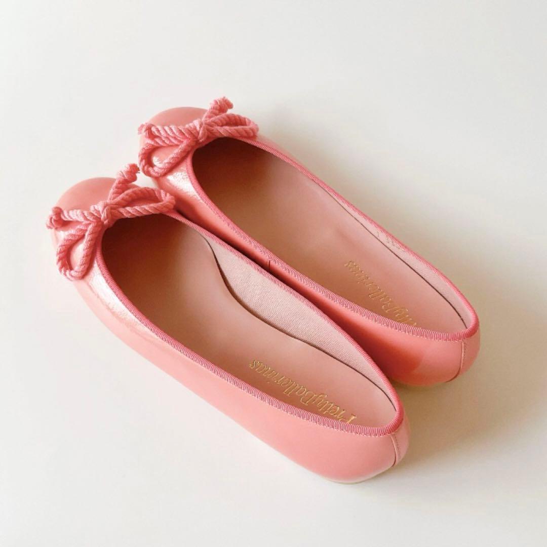 【未使用】38/24cmプリティバレリーナ バレエシューズフラットシューズピンク