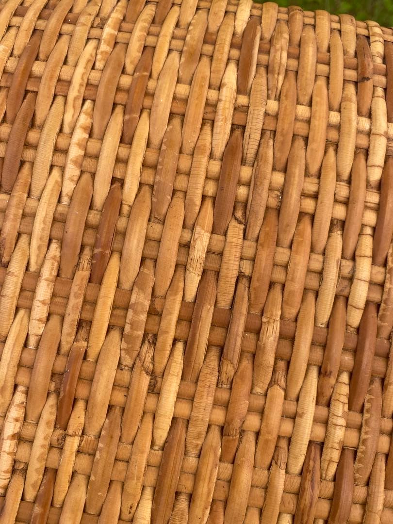 希少✨アジアンファニチャーの天然ラタンチェア　オットマン別売り