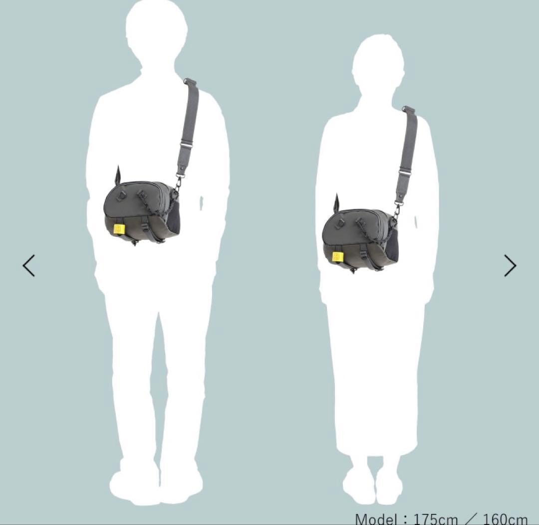 【極美品】POTR RIDE ライド ポーター ショルダー バッグ グラファイト