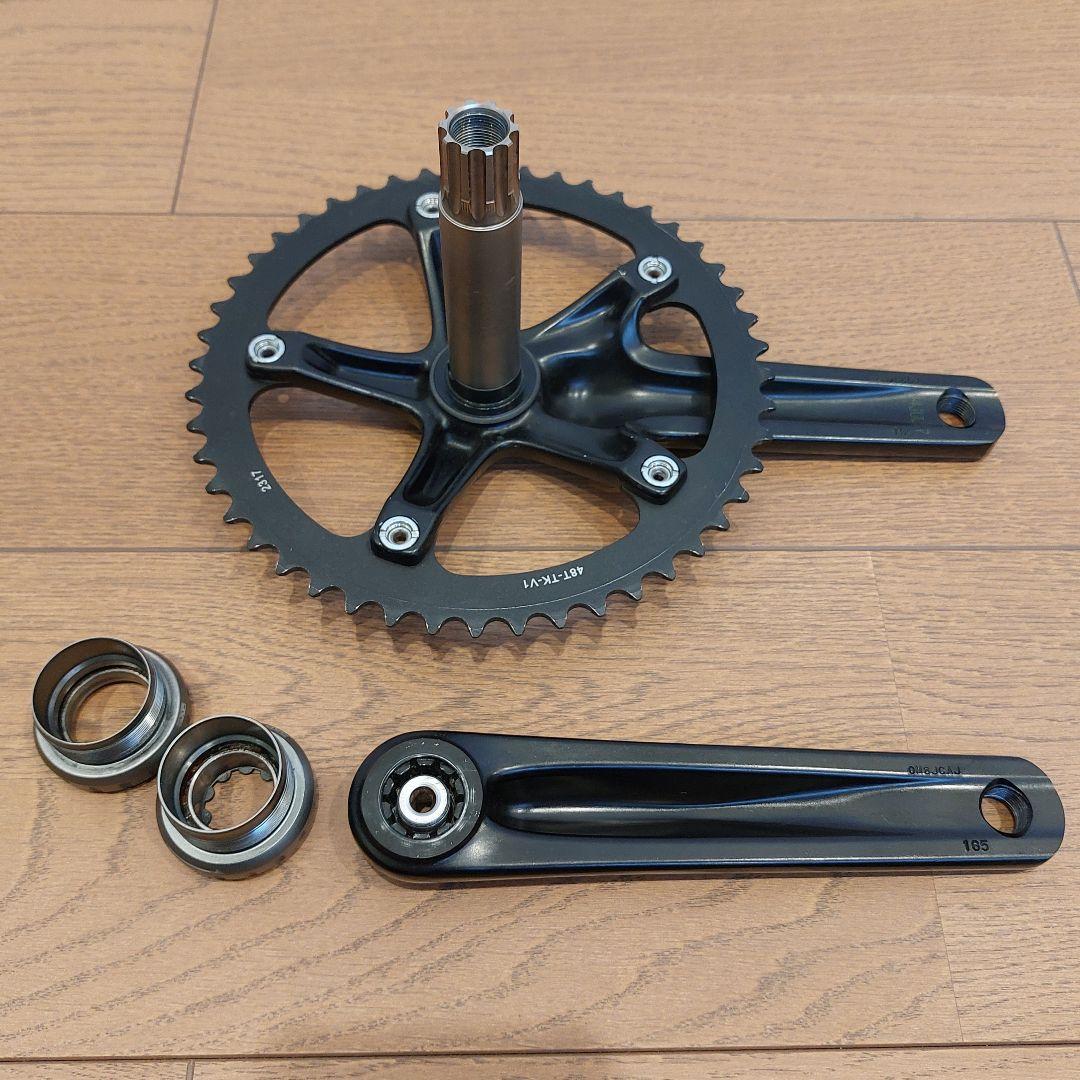 【美品】スラム オムニウム クランク165mm BB チェーンリング セット