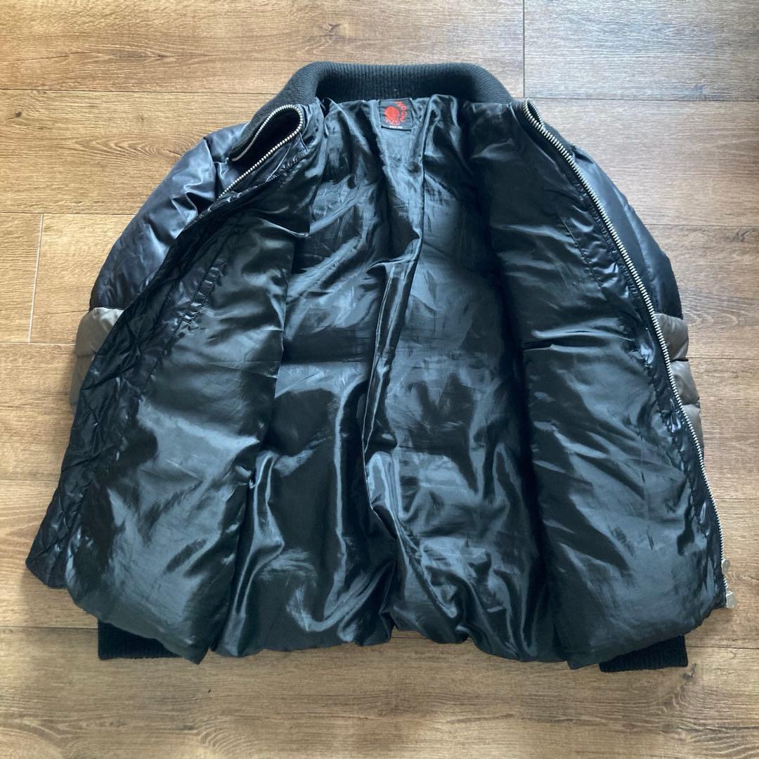 希少 XL相当 RED MOON レッドムーン ダウンジャケット リブ切替 黒