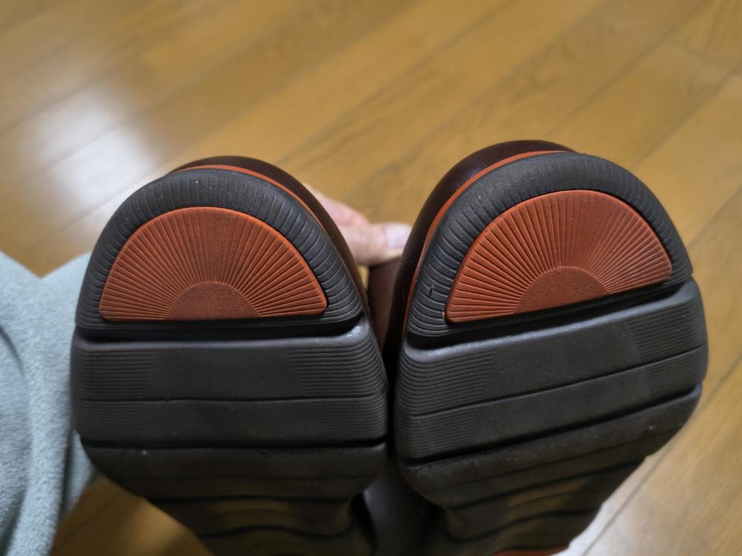 Cole Haan ダークブラウン 防水サイドゴアブーツ オレンジトリム　9.5