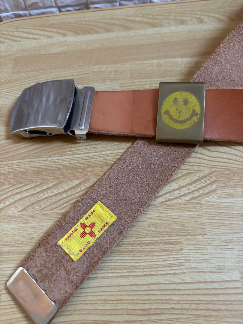 キャピタル KAPITAL スマイリー フェイス ベルト