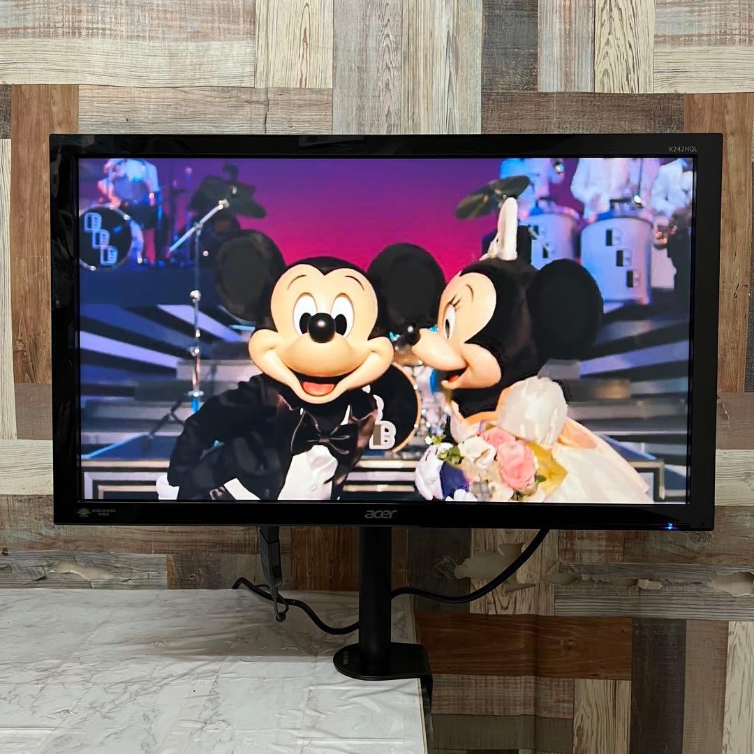 即日受渡❣️全国送料込3年前購入acerフルHD24型液晶モニターアームスタンド付