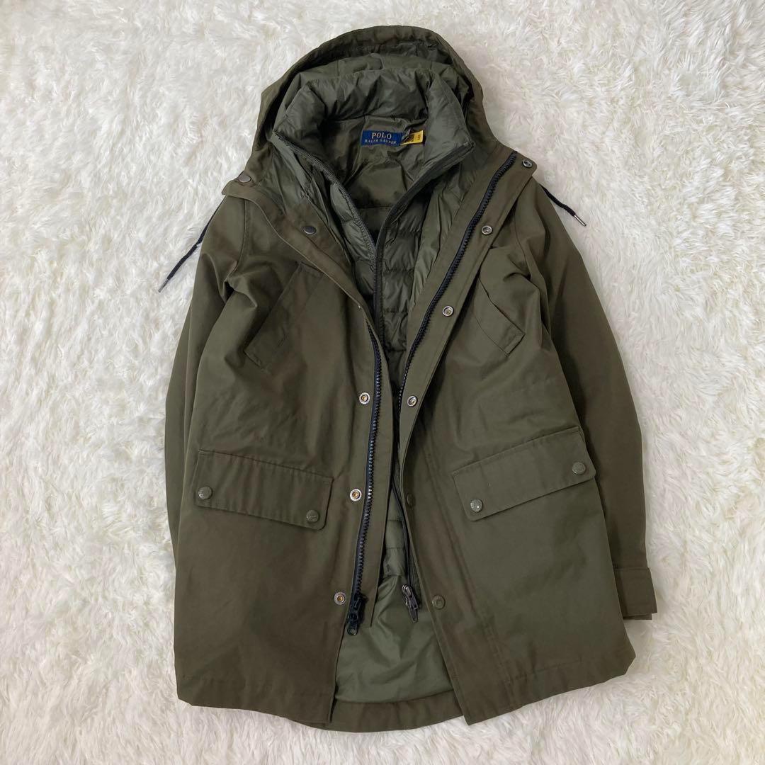 現行QRタグ✨️ポロラルフローレン 3WAY 中綿ジャケット付 コート ポニー