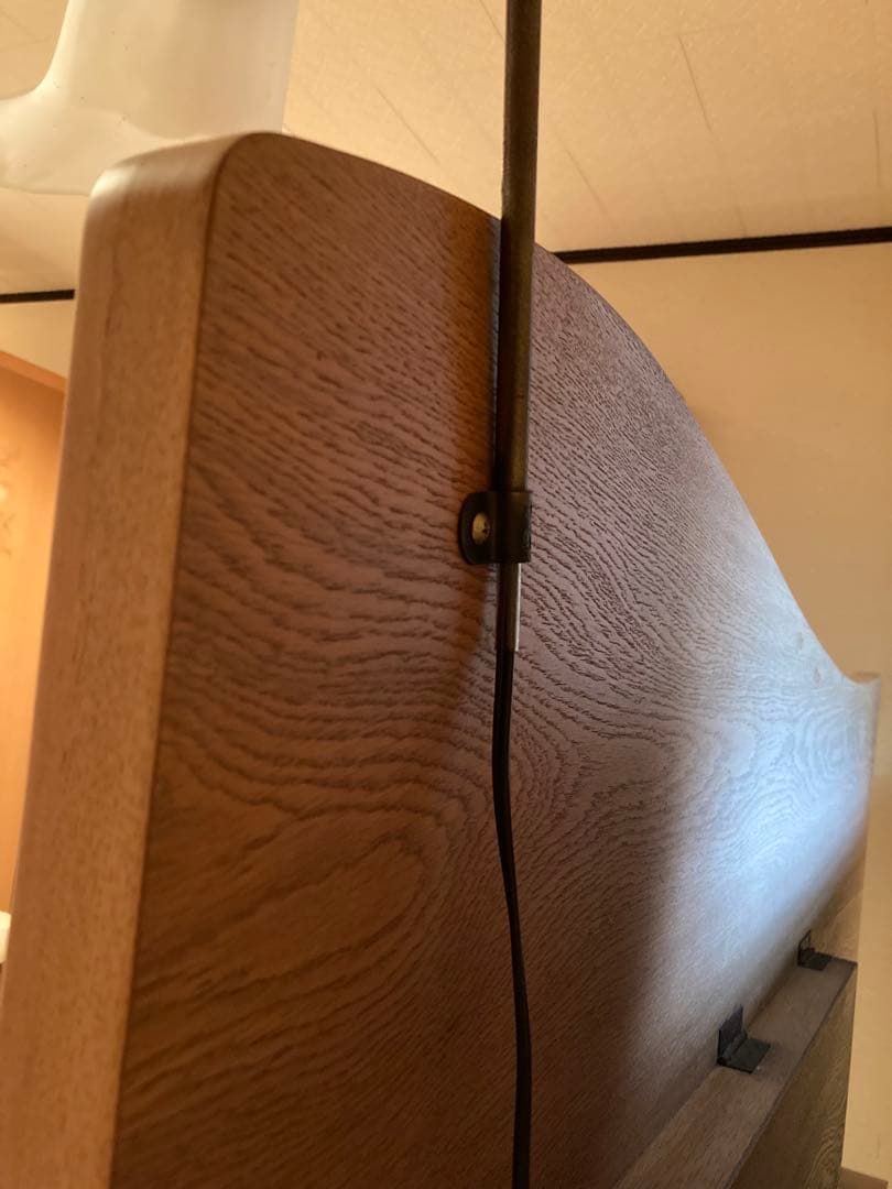 ナチュラルウッド ドレッサー　波型ミラー　引出し全面桐　鏡の幅123㎝