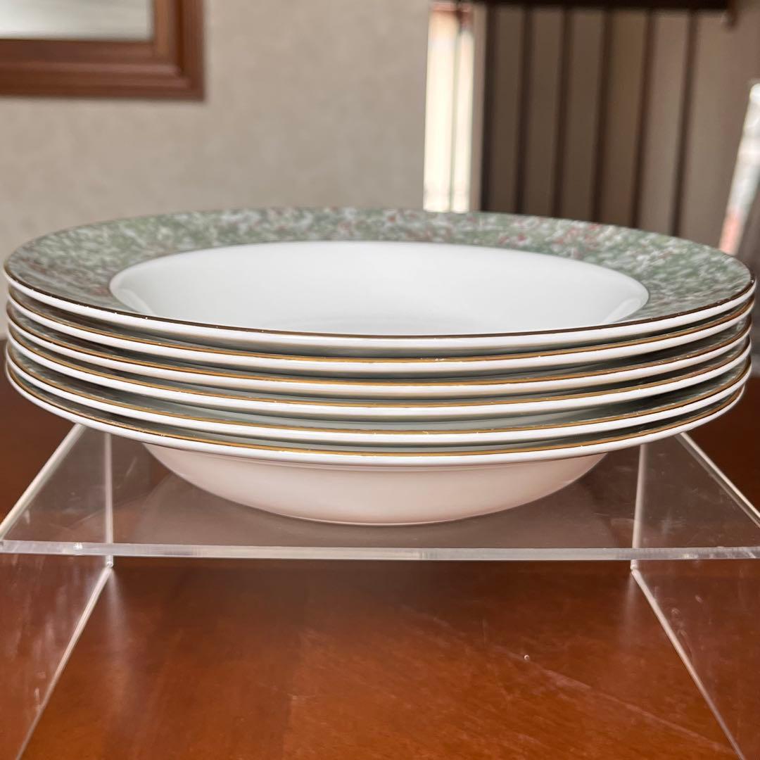 【黒壺美品】ウェッジウッド★ハミングバード★深皿　6枚