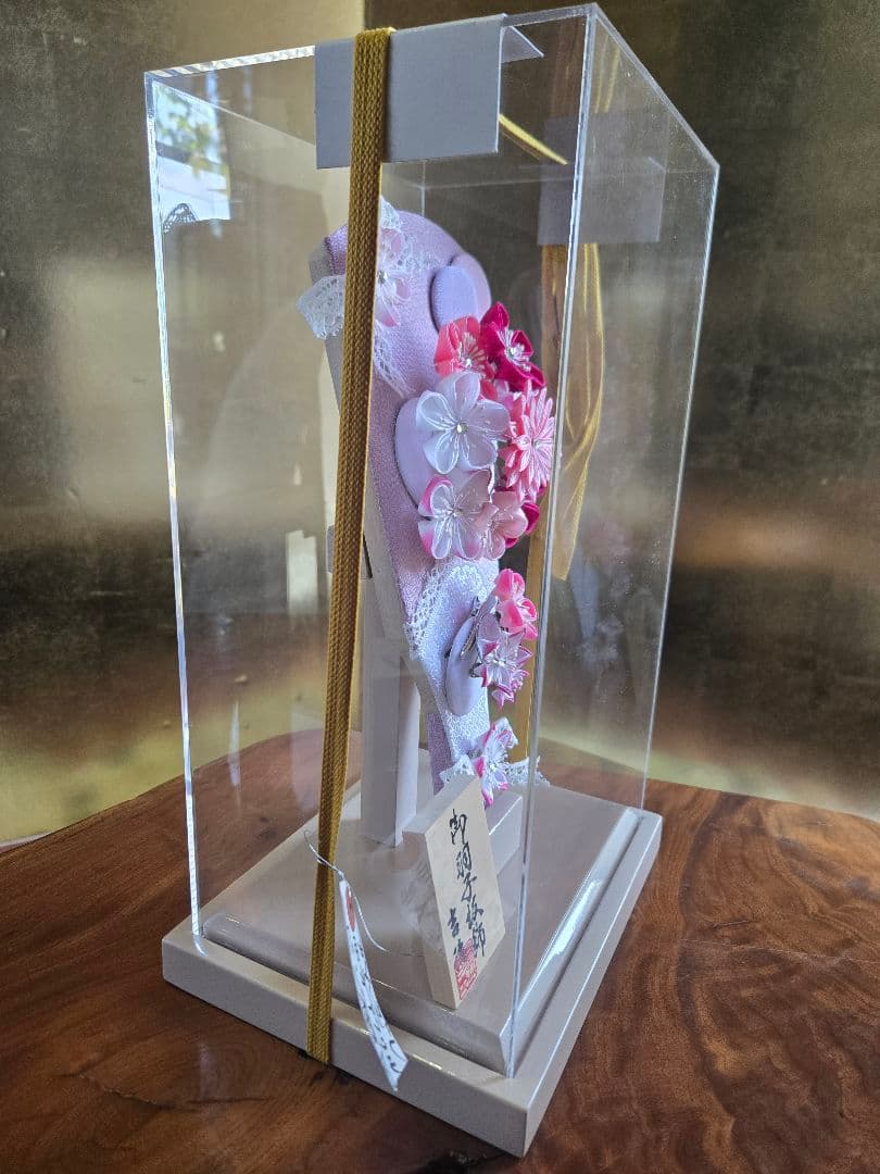 【展示品限り】正月飾り　羽子板　ケース飾り　※閉店セール　H4