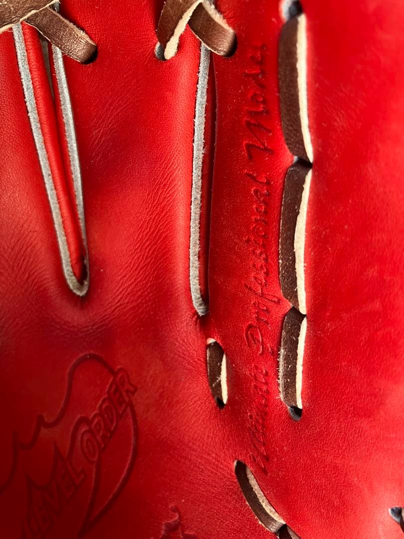 Zaems 硬式グローブ レッド SV520SBHN