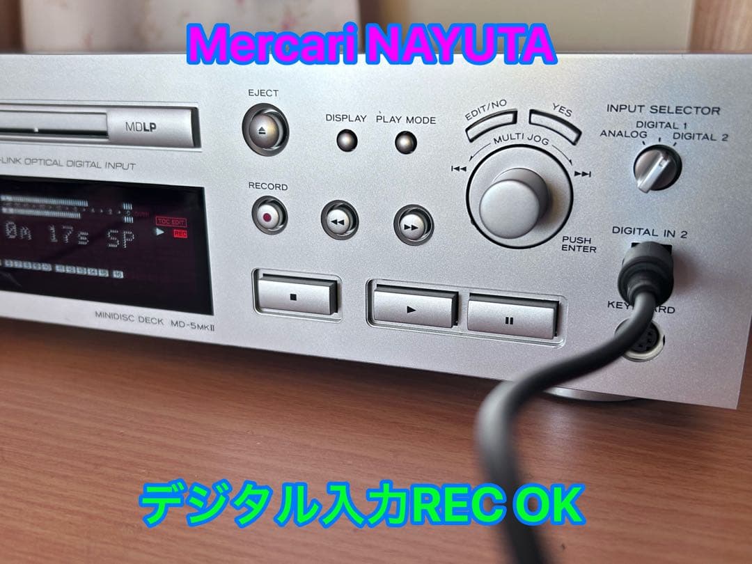 【整備済】TEAC MDデッキ MD-5MKII