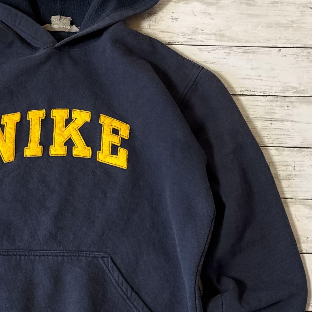 m*a様 00年代ヴィンテージ　NIKE ナイキ スウェットネイビー L カレッ