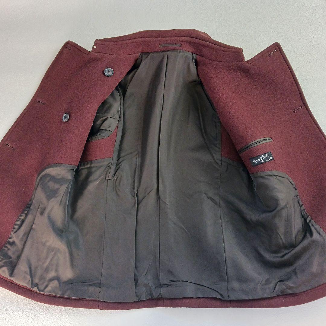 極美品♬　マーガレットハウエル　ウールコート　Pコート　ブラウン　サイズⅡ