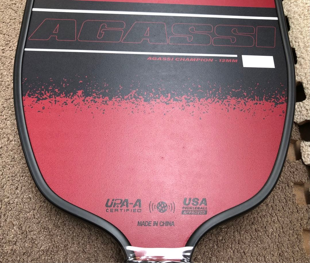 新品！！　アガシ チャンピオン 16mm ピックルボール　パドル　230g