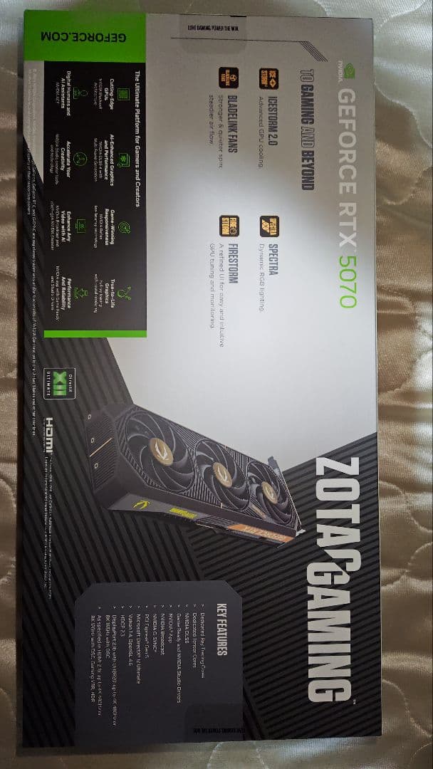 グラフィックボード・グラボ・ビデオカード ZOTAC GAMING GeForce RTX 5070 12GB