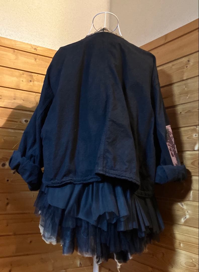 マルクルビアン　ティアードパワーネット　ノースリーブ　ジレ　トップス48