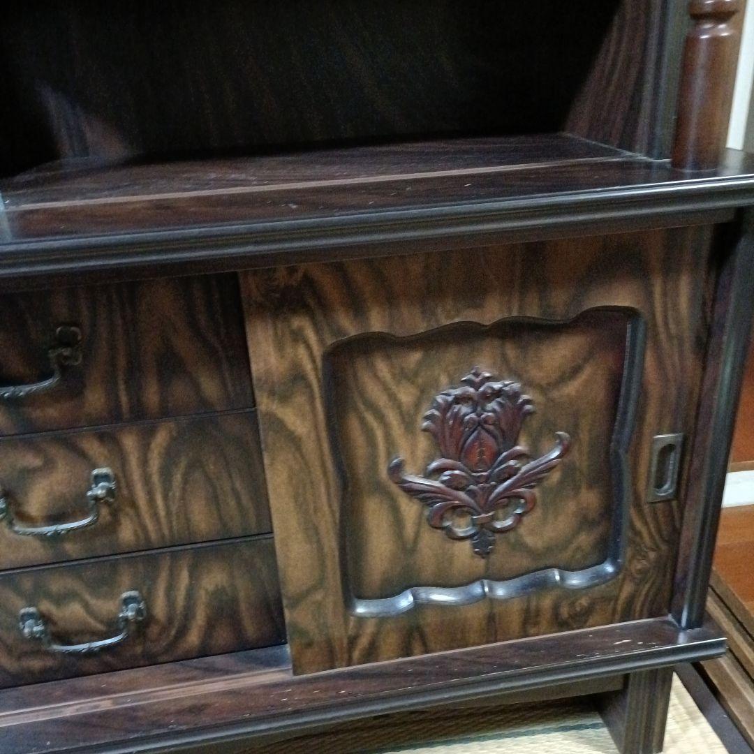 茶箪笥 飾り棚 和箪笥 飾り台 昭和レトロ アンティーク