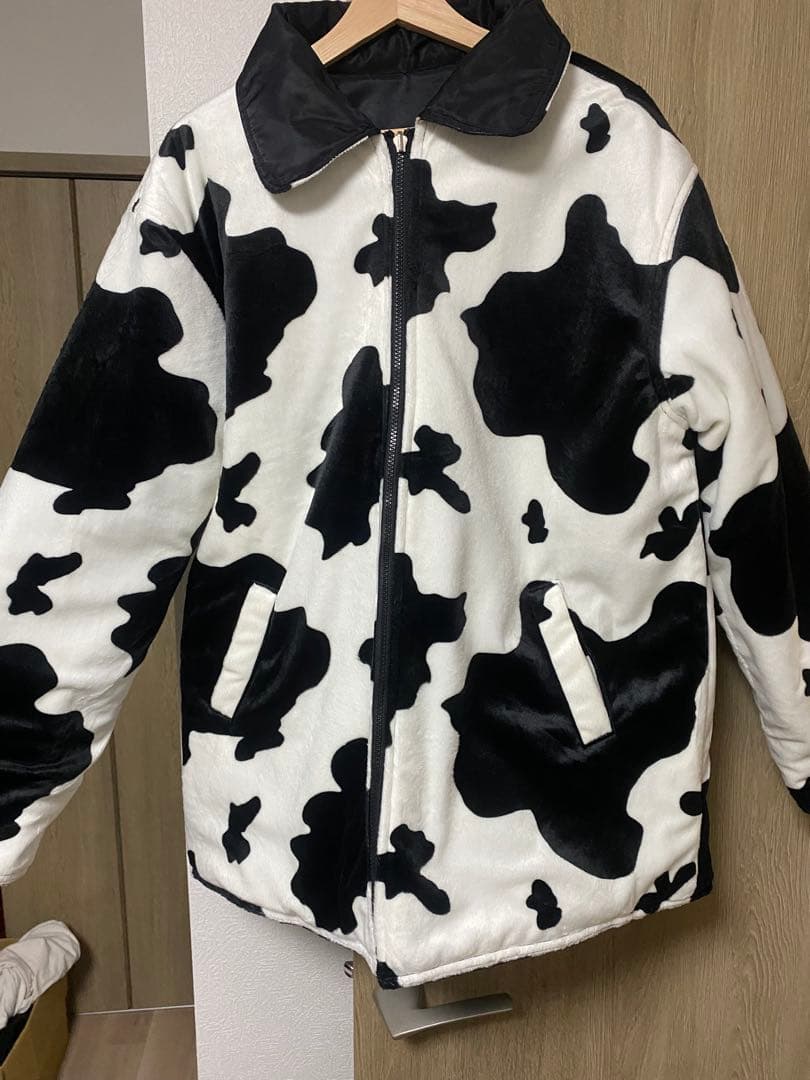 FENDI ナイロンジャケット 牛柄襟