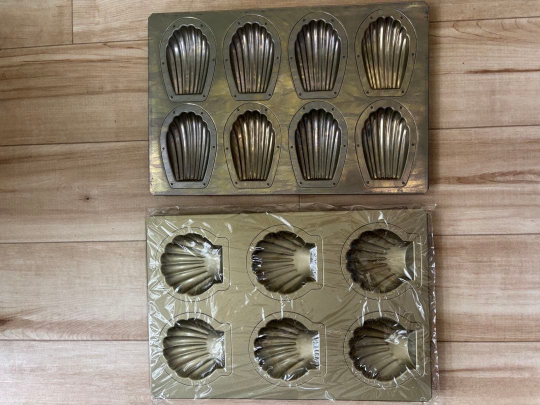 クオカ　新品　ホタテ型製菓型6個　 クオカ　使用品　マドレーヌ型8個
