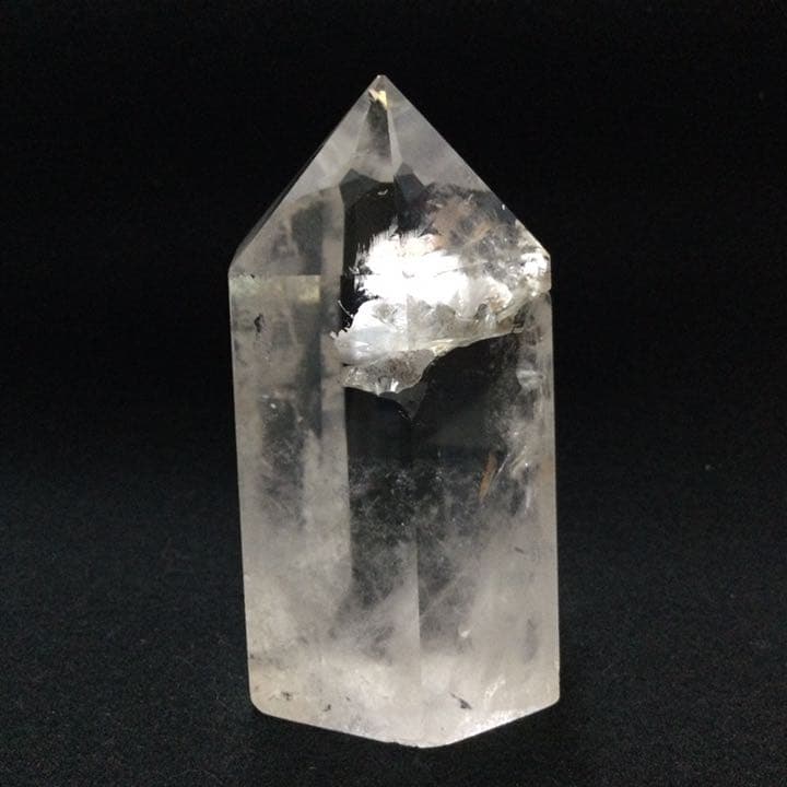 【神々の山、強力な浄化力】天然石 虹入りヒマラヤ水晶 六角柱