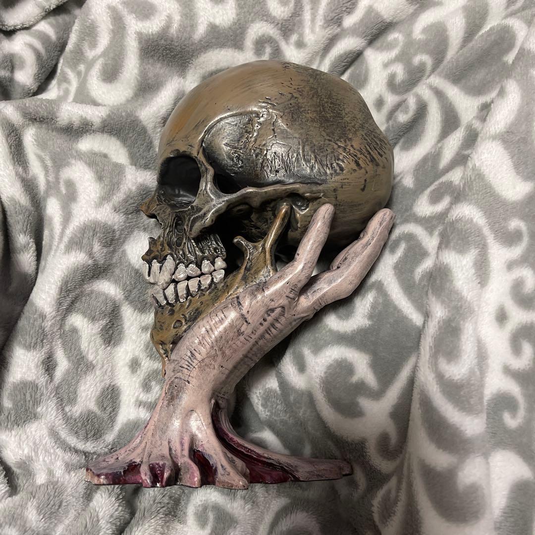 llica スカル彫刻　置物 sad but true