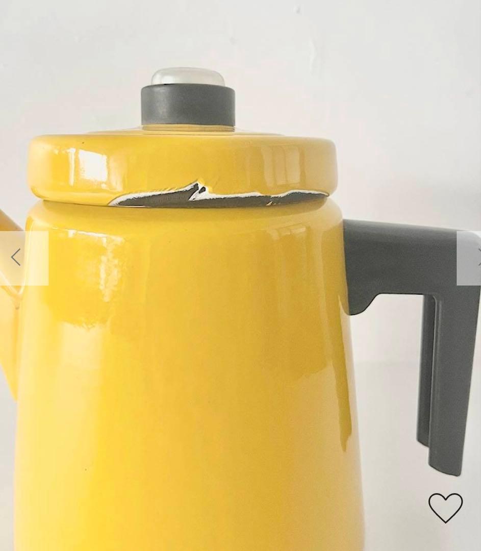 Finel　Antti Nurmesniemi コーヒーポット　イエロー　中綺麗