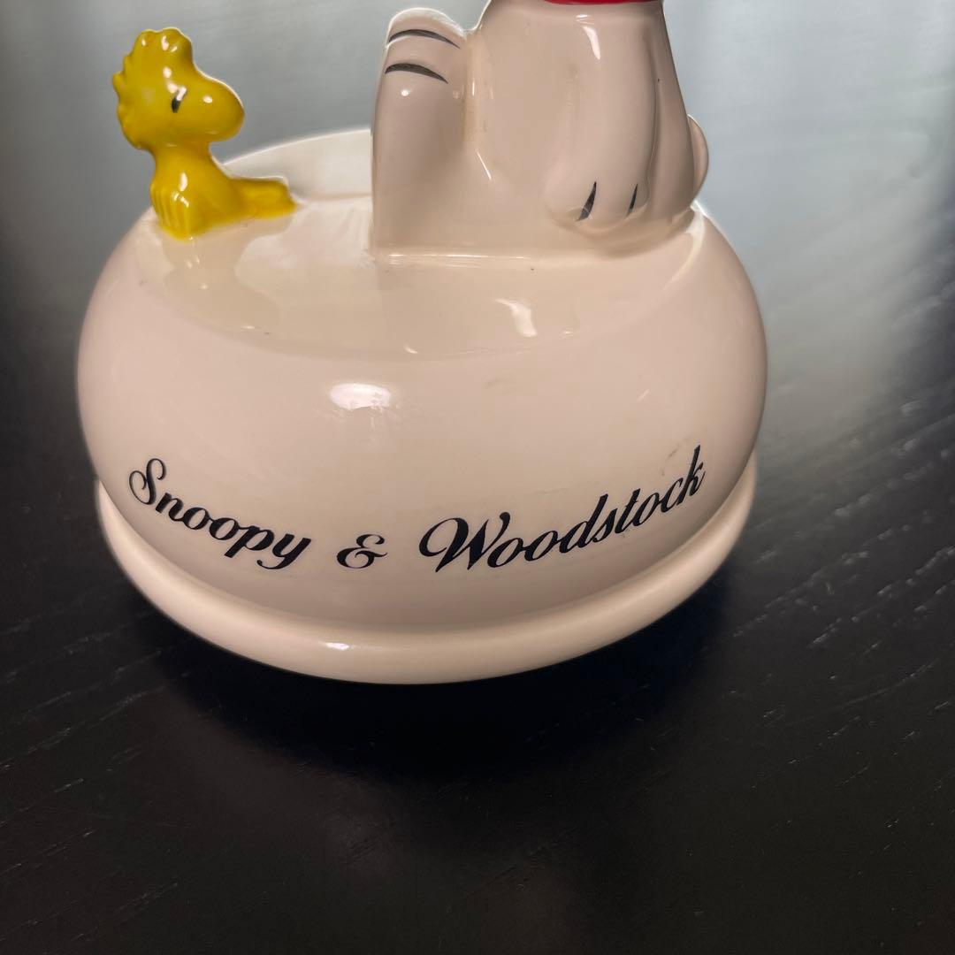 ヴィンテージ 陶器製　スヌーピー　オルゴール