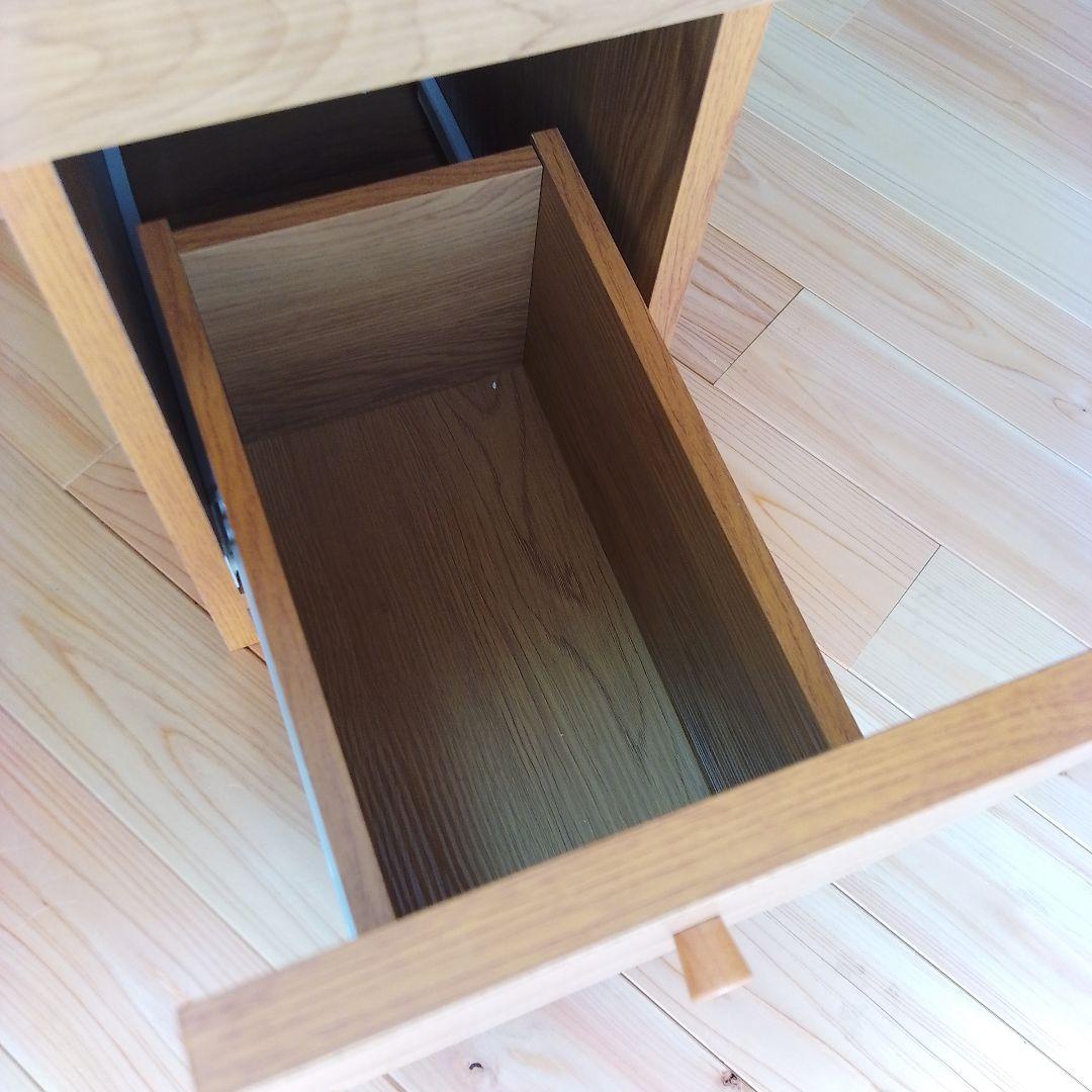 【お値下げ】3面鏡 シンプルドレッサー・鏡台　スツール付き