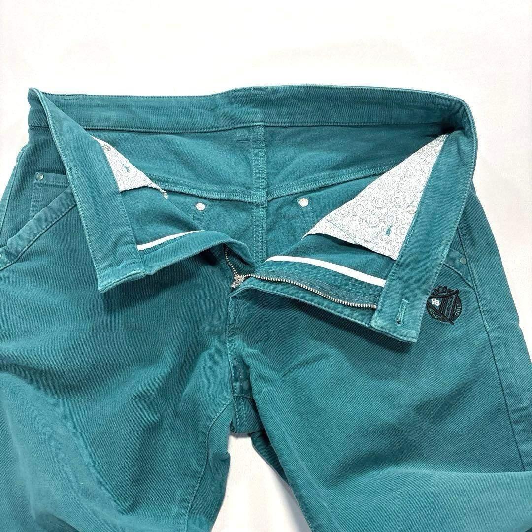 パーリーゲイツ　6/LL 30周年記念　ロングパンツ　大きいサイズ　グリーン系