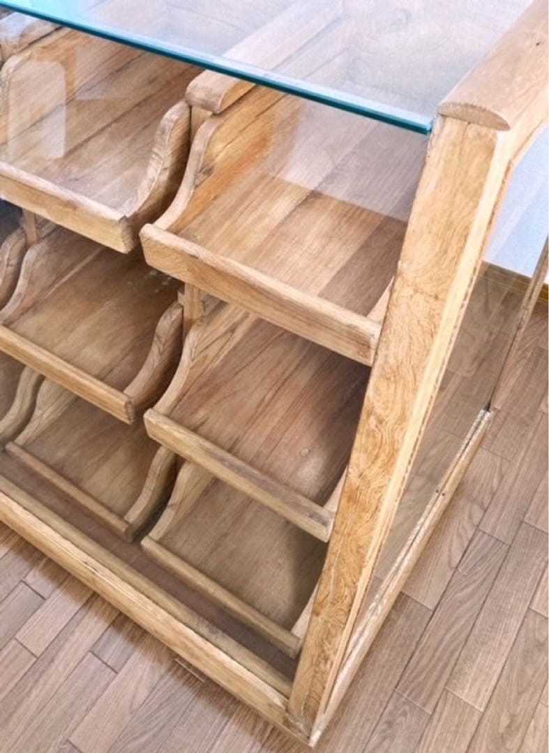 【8月中旬掲載終了　店舗什器　アンティーク　ヴィンテージ　ガラスショーケース】