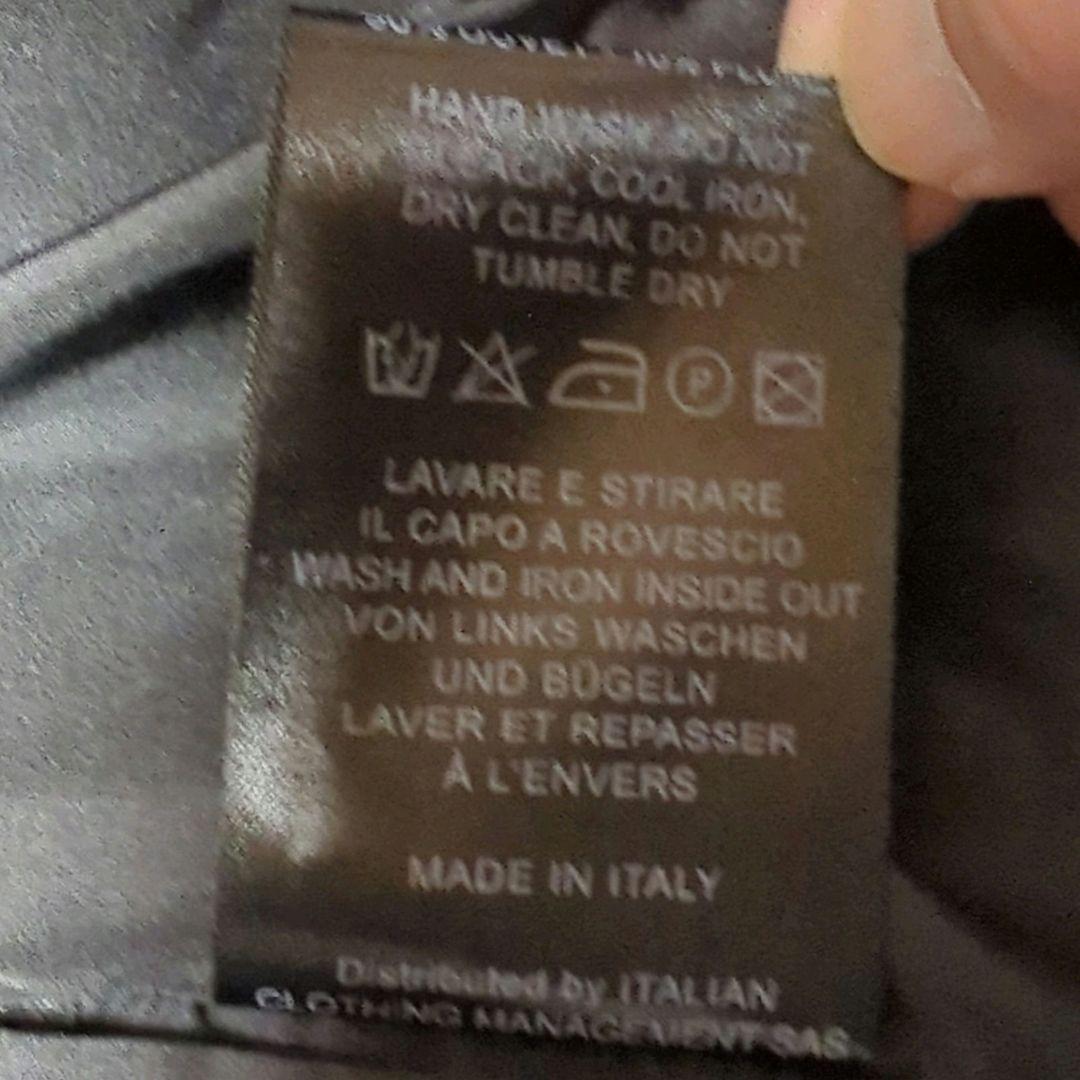 美品 BARK ダッフル ダウン切り替え ワッフル ブラック L イタリア製