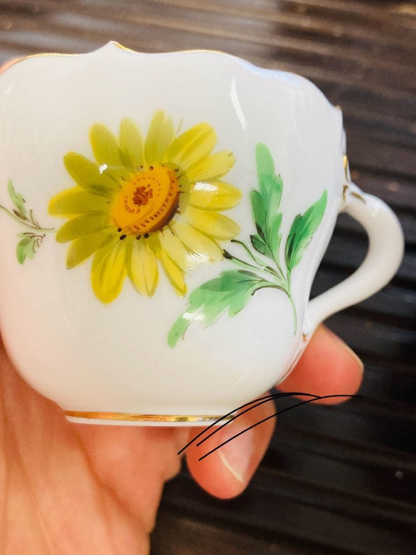 マイセンのデミタスカップ＆ソーサー(1924-34年製造) Meissen