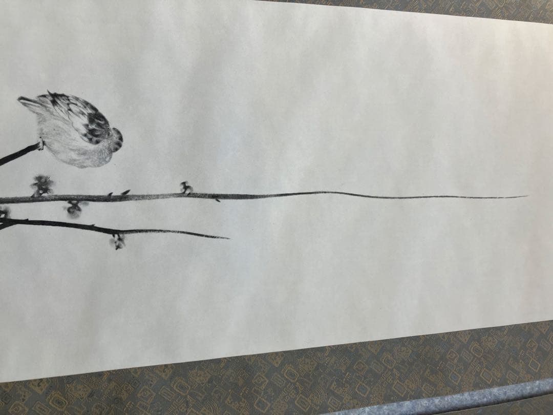 掛け軸 宮本武蔵 書画名品選 三幅対 枯木鳴鵙図・紅梅鳩図・布袋観闘鶏図