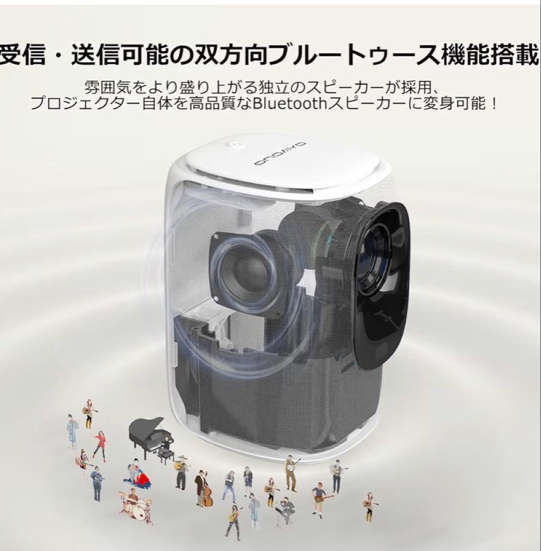 【美品】ONOAYO プロジェクター 家庭用 32000LM高輝度 1080P