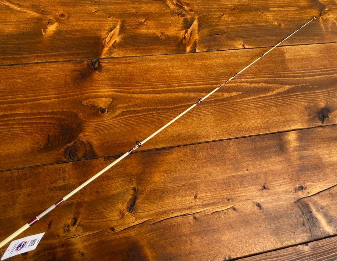 トラウトロッド　グラスロッド　ホワイト　銘木リールシート　渓流釣り　スピニング