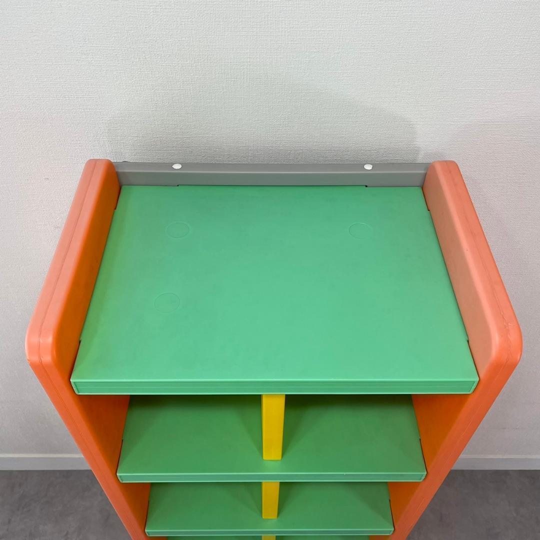 カラフルラック シェルフ シューズロッカー 収納 小物入れ レトロポップ