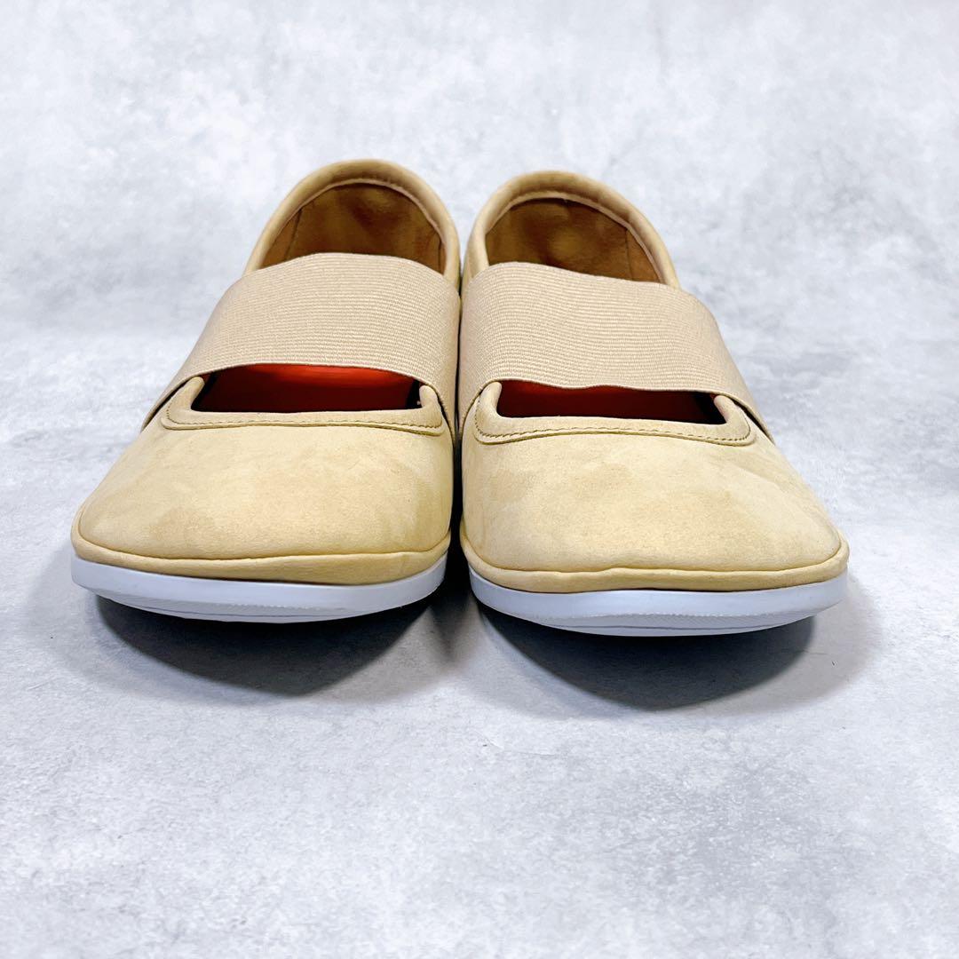 新品【カンペール】ライトニナ (36) フラットシューズ　ストラップ　ベージュ