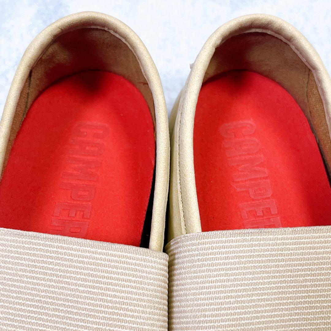 新品【カンペール】ライトニナ (36) フラットシューズ　ストラップ　ベージュ