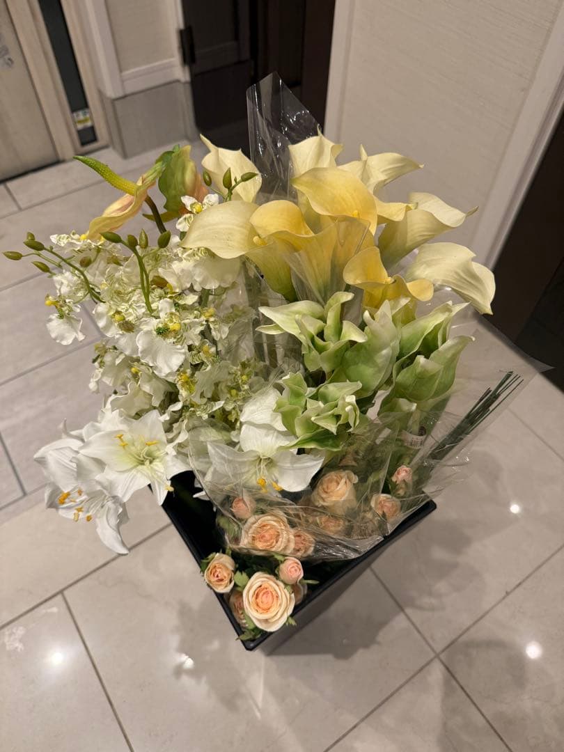 【まとめ売り】アートフラワーセット 多色 造花 アーティフィシャルフラワー